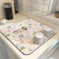 thumbnail image 2 of Coffee Bar Mat Rubber Dish Drying Mat For Kitchen Counter Coffee Mat for Home Bar Gift Kitchen Mat Coffee Bar Accessories Decorative Coffee Shop Chocolate Dish Drying Pad 16"X 18", 2 of 6