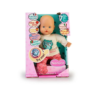 Nenuco & Petuco Baby Doll With Puppy - 14" Doll Set With Feeding & Pee Accessories