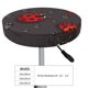thumbnail image 4 of Disketp Red Ladybugs Funda Redonda para Taburete, Funda de Cojín para Silla de Bar Suave y Elástica-12 inch, 4 of 7
