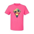 thumbnail image 2 of Wild Bobby, Surfing Van at the Beach Sunset Paradise, Streetwear, Men Graphic Tees, Neon Pink, 3XL, 2 of 3