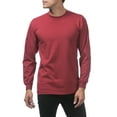 thumbnail image 3 of Pro Club Men's Heavyweight Cotton Long Sleeve Crew Neck T-Shirt, 3 of 4