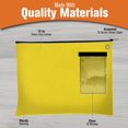 thumbnail image 4 of BankSupplies Canvas Interoffice Mailer 14 oz. | 14 ancho x 11 alto | Amarillo | Bolsa de tránsito | Bolsa grande con cremallera y ojal | Uso con candado o brida para seguridad | Bolsa de correo entre, 4 of 5