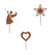 thumbnail image 2 of Estacas de metal decorativas para jardín navideño, microestatua paisajística Juego de 3 piezas estilo B, 2 of 9