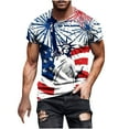 thumbnail image 2 of cllios Mens 1776 Independence Day Shirt 4th of July American Flag Graphic Tees Lightweight Short Sleeve Fitness Tops Gym Crewneck Muscle T-Shirts, 2 of 5
