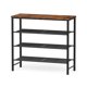 thumbnail image 1 of Organizador de zapatos de 4 niveles con tapa de madera, color marrón, marca Shoe Rack Kitsure, 1 of 8