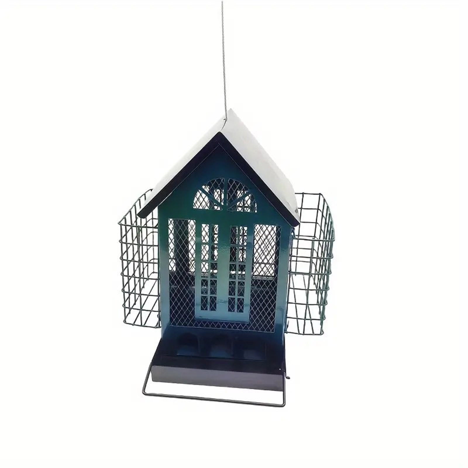 HongHeng Bird Feeders for Outdoors Hanging, Large Capacity Metal Mesh Wild Bird Feeder, Bird Feeder Built-in Drainage Hole, Weatherproof, Suitable for Cardinal Wild Birds
