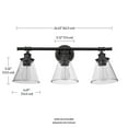 thumbnail image 6 of Globe Electric Vintage Style 5-Piece Oil Rubbed Bronze Bath Set with 23" 3-Light LED Vanity Light, 6 of 8