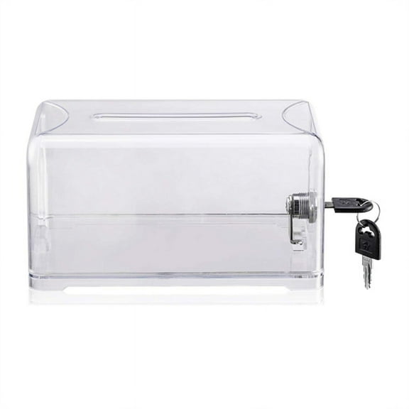 Donation Suggestion Box with Lock, Ballot Box,Suggestion For Fundraising, Donation, Tip Jars, Raffle