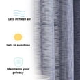 thumbnail image 4 of THD Harley Faux Linen Textured Semi Sheer Sun Light Filtering Window Grommet Curtain Panels, Set of 2 Panels, 4 of 7