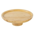 thumbnail image 3 of TISHITA Wooden Cake Stand Tea s Holder Bamboo Serving Tray Dessert Display Plate for Snack Muffins Anniversaries Centerpiece Light Yellow L, 3 of 8
