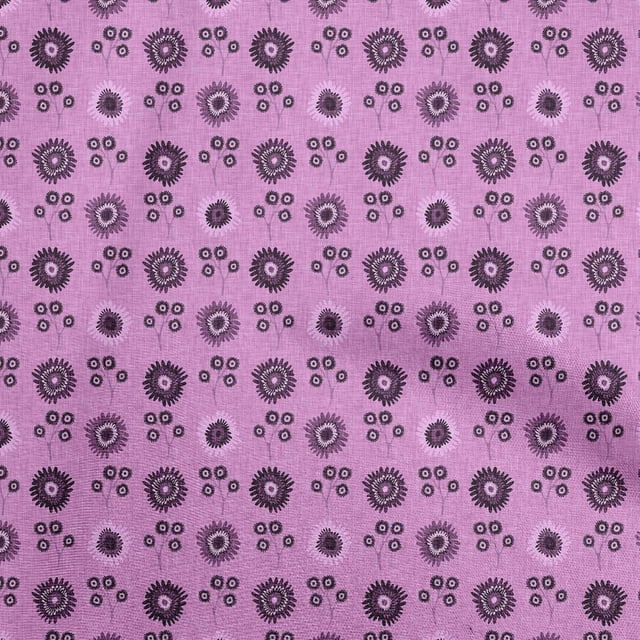 oneOone Rayon Pink Fabric Block Sewing Craft Projects Fabric Prints By Yard 56 Inch Wide-FK