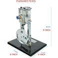 thumbnail image 3 of Gamvdout Physical Steam Pressure Piston Motion Model -Steam Engine Model - Physics Science Experiment Engine Model Educational Physics Experiment Kit,, 3 of 6