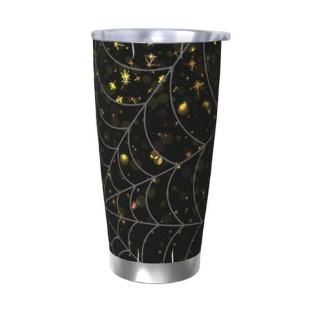 

Goofa Spiderweb Bats And A Spider for 20 oz Skinny Tumbler Stainless Steel Coffee Mug Slim Vacuum Insulated Travel Cup Car Cup-Without Straw