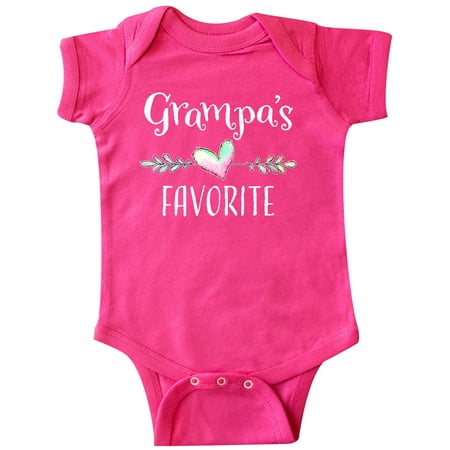 

Inktastic Grampas Favorite- Heart Grandchild Gift Baby Boy or Baby Girl Bodysuit