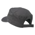 thumbnail image 4 of Garment Washed Heavy Stitching Army Cap - Charcoal Grey OSFM, 4 of 4