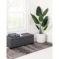 thumbnail image 3 of Unique Loom Del Mar Collection Contemporary Transitional Runner Rug, 2 Feet 7 Inch x 10 Feet, Dark Gray/Light Gray, 3 of 6