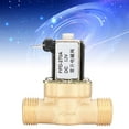 thumbnail image 4 of Válvula electromagnética de solenoide de latón normalmente abierta G1/2 con interruptor de entrada de agua (CC 12 V), 4 of 8