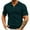 Green, variant on ohmzyzo Men's Quarter Zip Polo Shirts Short Sleeve Lapel Tee Tops Casual Button Down Business Tops Lightweight Texture Knit Golf Shirts
