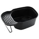 thumbnail image 2 of Colador de fregadero, cesta de drenaje, colector de alimentos de acero inoxidable, multifunción Negro, 2 of 7
