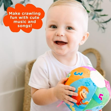 Move2Play, Toddler & Baby Ball with Music and Sound Effects, Baby Toy for 6 to 12 Months, Boy and Girl 1 Year Old Birthday Gift