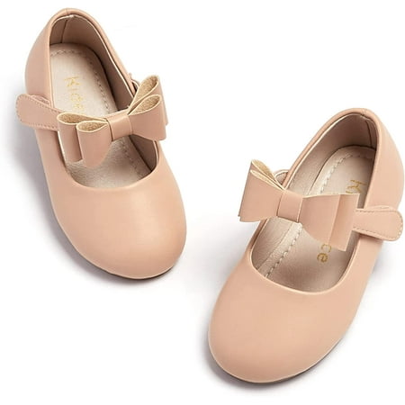 

Toddler Girl Shoe School Party Girls Flat Flower Girl Mary Jane Dress Shoes