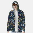 thumbnail image 4 of Gaeub Colorful Space Men's and Women's UPF 50+ Long-Sleeved Sun Protection Clothing, Fishing Shirt Long Sleeve Zip - XX-Large, 4 of 9