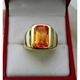 thumbnail image 1 of 925 Sterling Silver Citiren 14K Yellow Gold Ring Handmade Ring Gift For Her, 1 of 3