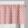 thumbnail image 3 of Ambesonne 1970s Valance Pack of 2, Retro Style Floral Elements, 42"X18", Pale Pink Coral Ivory, 3 of 5