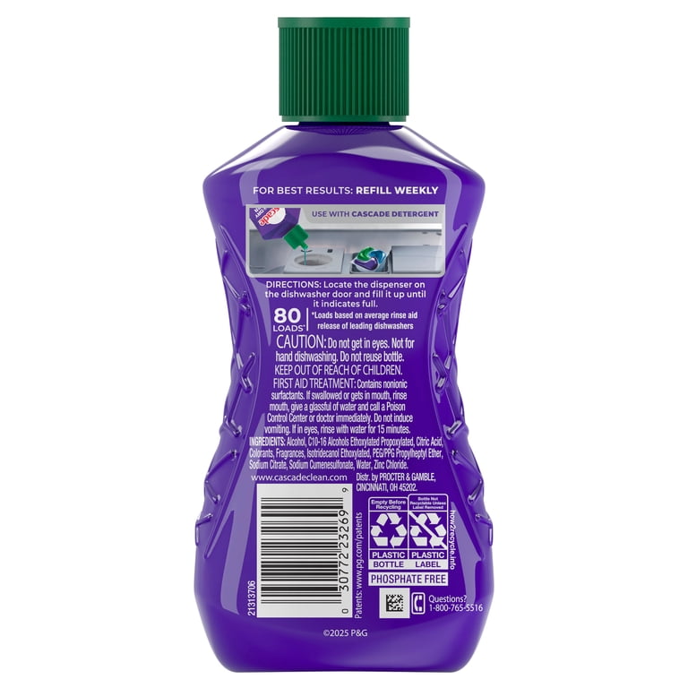 Cascade Rinse Aid Clean & Dry Booster, 8.45oz - Walmart.com