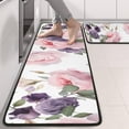 thumbnail image 2 of Kitchen Rugs Sets Of 2,Pioneer Flower Floral Print Pattern Anti Fatigue Kitchen Mat Rugs Non Slip Washable,Decorative Kitchen Floor Mats for Kitchen,Sink,Laundry,17"x47"+17"x47", 2 of 5