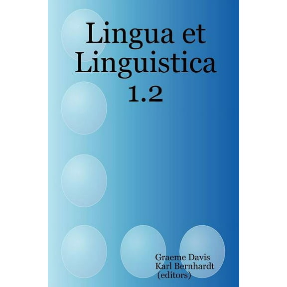 Lingua et Linguistica 1.2, (Paperback)