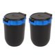 thumbnail image 3 of Cenicero de coche de 2 piezas con luz LED azul Cenicero portátil extraíble sin humo con tapa para vehículo camión furgoneta azul, 3 of 5