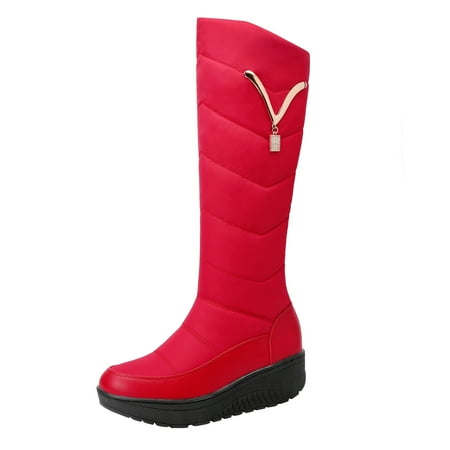 

Fesfesfes Fuzzy Boots for Women Warm Thick Cotton Down Cloth Space Cotton High US:9.5(43)