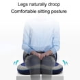 thumbnail image 6 of Hewann Gel Seat Cushion for Long Sitting - Ergonomic Memory Foam Back Support, Coccyx Relief Cushion for Desk Chairs & Car Rides, Breathable & Easy to Clean Blue Cover, 6 of 9