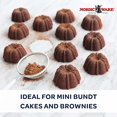 thumbnail image 3 of Nordic Ware Brownie Bundt Pan, 3.75 Cup Capacity, Graphite, 3 of 6