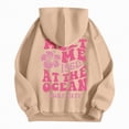 thumbnail image 5 of Towmus Women's Graphic Hoodies Oversized Sweatshirts Letter Flower Print Hooded Pullover Tops Cute Fall Clothes, 5 of 6