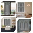 thumbnail image 7 of Black Grey Window Privacy Film, Modern Abstract Diamond Luxury Gradient Static Cling UV Sun Blocking Heat Control Window Tint Day and Night, Non-Adhesive One Way Windows Privacy Cover 19.6''x39.3'', 7 of 7