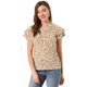 thumbnail image 1 of INSPIRE CHIC Blusa Informal Con Cuello En V Y Manga De Casquillo Superior Con Estampado Floral Para Mujer Blanco XS, 1 of 6