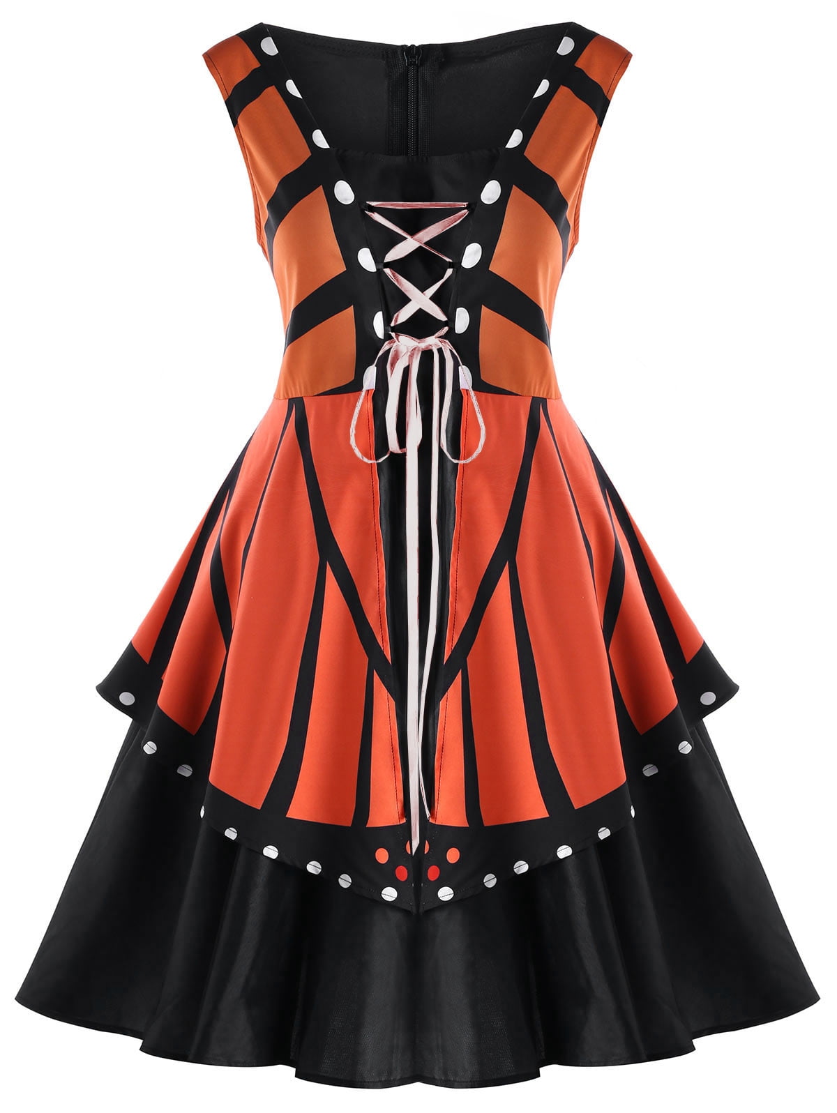 Butterfly Print Pinup Party Dresses 