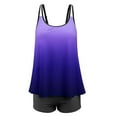 thumbnail image 3 of Womens Plus Size Tankini Swimsuits Two Piece Bathing Suits Tummy Control Tye-Dye Print with Shorts, 3 of 7