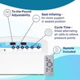 thumbnail image 4 of Medical MedAir Low Air Loss Mattress Replacement System with Alarm, 8" with Quilted Cover Fully Digital with Remote Control, Firm Option, Blue Color., 4 of 9