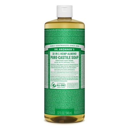 Dr. Bronner's Almond Pure-Castile Liquid Soap - 32 (Best Soap For Sweating)