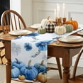thumbnail image 3 of Pumpkin Leaf Table Runner, Autumn Thanksgiving Kitchen Dining Table Decoration for Home Party Decor 13x90 Inches, 3 of 9