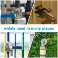 thumbnail image 7 of Uxcell Lever Handle for Ball Valve, Metal Valve Handle with Hole for Outdoor Faucet Replacement Repair Hose Bib Blue 1 94mm, 7 of 7