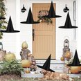 thumbnail image 3 of 2 x Black Halloween Witch Hats Halloween Party Hats Hanging Witch Hats with Rope Hanging Suitable for Halloween Role Playing Decoration Party Accessories, 3 of 5