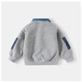 thumbnail image 5 of YOUYEDIAN Toddler Boys Fleece Sweatshirts Casual Fashion Long Sleeve Lapel Pullover Sweater, 5 of 5