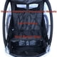 thumbnail image 3 of Booyah Strollers Double Child Baby Bike Bicycle Trailer, Jogger, Stroller with Suspension (Orange), 3 of 5