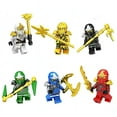 thumbnail image 1 of Vorallme 6 Pcs Phantom Series Minifigurines de Ninja Assemblées en Blocs de Construction, 1 of 2