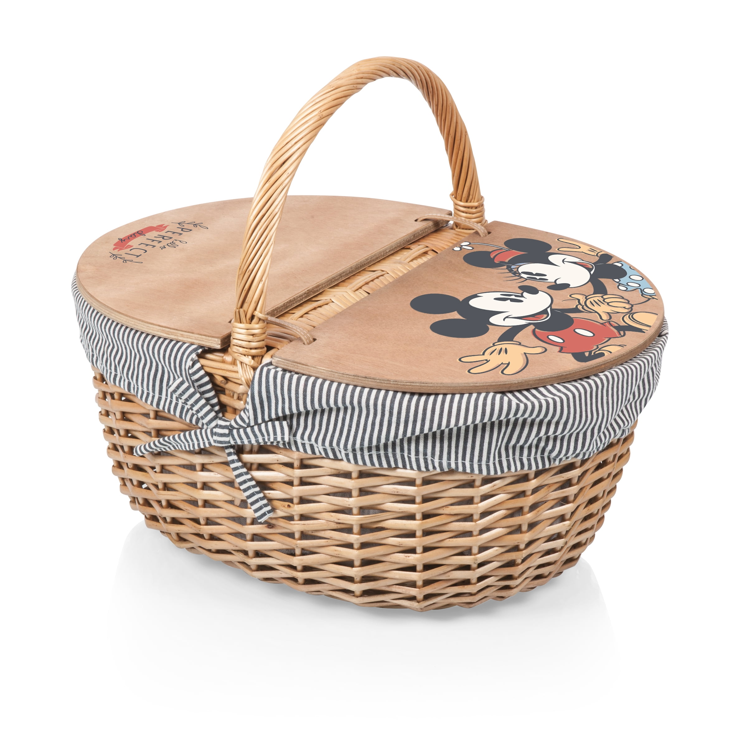 PICNIC TIME Disney's Mickey & Minnie Mouse Country Picnic Basket