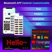 ATOTO Scrolling Advertising LED Sign, AI Voice Control, Programmable, Bluetooth APP Control, 19.4 x 4.3